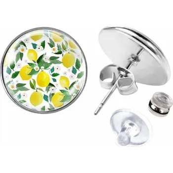 Náušnice Peckové náušky Náušnice z chirurgické oceli 14 mm, Lemonky