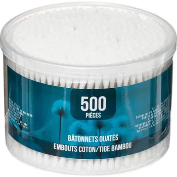 WC štětka ATMOSPHERA Box vatových tyčinek Bambus 500 ks