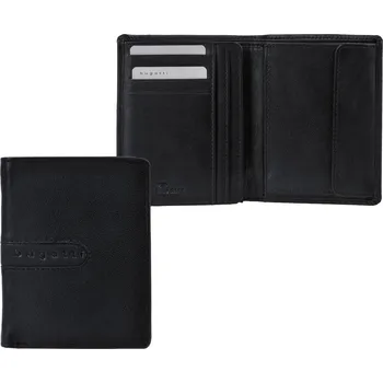 Peněženka Bugatti Pánská kožená formátu na výšku, černá