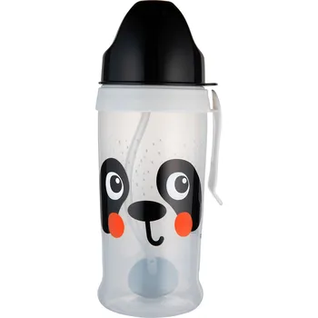 Canpol babies Nevylévací hrneček se slámkou a závažím BabiesBoo 350 ml Panda
