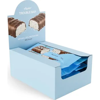 Vilgain Trouble Protein Bar 12 × 55 g Milky coconut