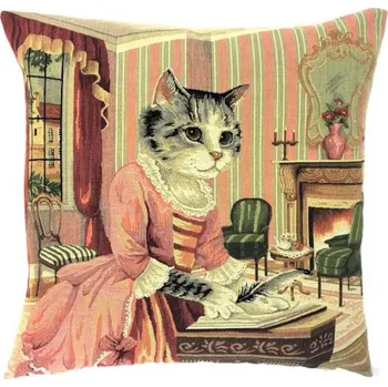 Povlečení Home of Christmas Gobelínový povlak 45 × 45 cm, Viktoriánské kočky 2