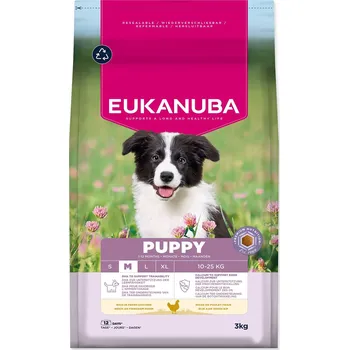 Krmivo EUKANUBA Puppy Medium rich in fresh chicken 3kg-KS