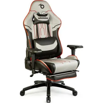 Herní židle Tipa BMD1118B šedá/černá/červená