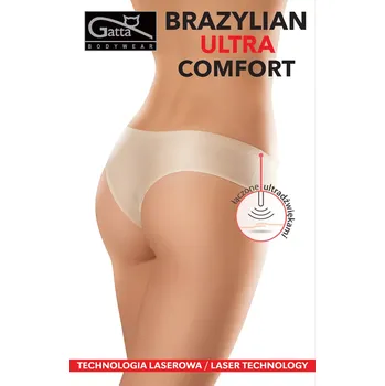 Kalhotky Dámské kalhotky Brazilky Ultra Comfort - Gatta černá L