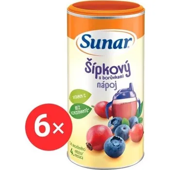 Sunar rozpustný nápoj šípkový s borůvkami 6× 200 g