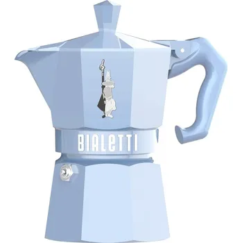 Moka konvice Bialetti Exclusive Moka světle modrá 3 porce