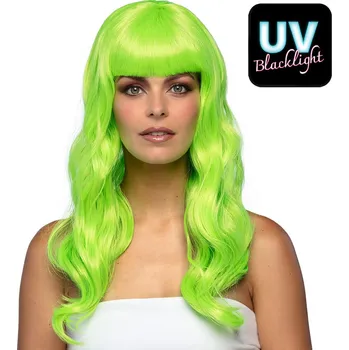 Karnevalová paruka Boland Paruka zelená dlouhá dámská