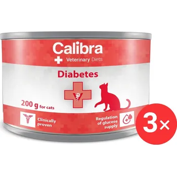 Calibra VD Cat konzerva Diabetes 3 × 200 g