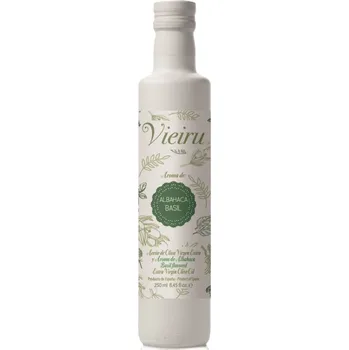 Rostlinný olej As Pontis Vieiru ochucený extra panenský olivový olej 250 ml, bazalka