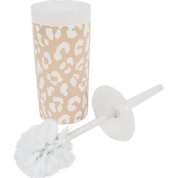 WC štětka TEXTILOMANIE Panther Toaletní kartáč se stojánkem 35 cm béžový