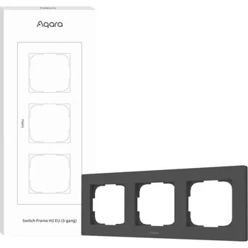 vypínač AQARA Switch Frame H2 EU (3-gang) (FE-X02DG), šedý