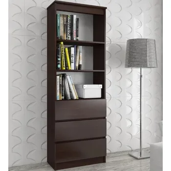 regál Policový regál se šuplíky VALESTRA - wenge