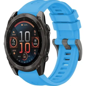 Ostatní příslušenství k chytrým hodinkám VSECHNONAMOBIL 87957 SILICONE Vyměnitelný řemínek pro Garmin Fenix 8 51mm světle modrý