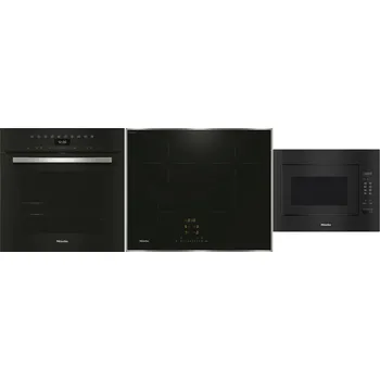 Set domácích spotřebičů MIELE DGC 7351 Black Line + MIELE KM 7363 FR + MIELE M 2240 SC OBSW