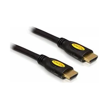 Audio kabel Delock HDMI kabel Zástrčka HDMI-A 1 m černá 82584 kroucený , pozlacené kontakty, třížilový stíněný, 4K UHD HDMI kabel
