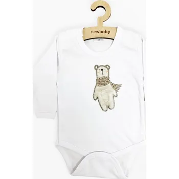 Kojenecký body Kojenecké body s dlouhým rukávem New Baby Polar Bear 86 (12-18m)