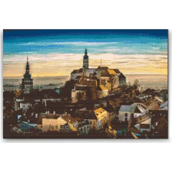 Diamantové malování Painting Queens Diamantové malování Mikulov, 60 × 80 cm, bez rámu pouze plátno, hranaté