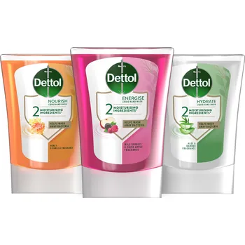 Péče o ruce DETTOL mix náplní do bezdotykového dávkovače 3× 250 ml