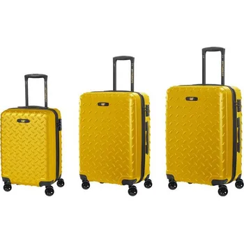 CAT Kufr Industrial Plate, 3 dílný set - žlutý