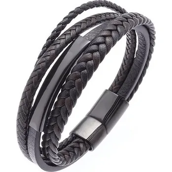 Náramek Predator Q1 Snowfall pánský náramek černý 21 cm