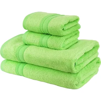 Ručník DOMMIO Sada bambusových ručníků 2 ks 30 × 50 cm, 2 ks 50 × 100 cm zelená