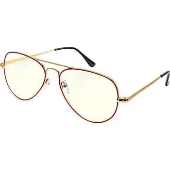 Počítačové brýle GLASSA, Blue Light Blocking Glasses PCG 09, +0,50 dio, červeno zlatá