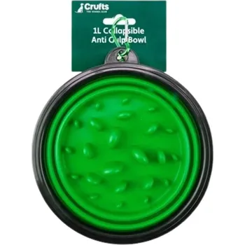 Miska pro psa Crufts Skládací antihltací miska pro domácí mazlíčky 1 l
