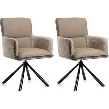 Jídelní židle Sada 2 ks jídelních křesel Texas béžová