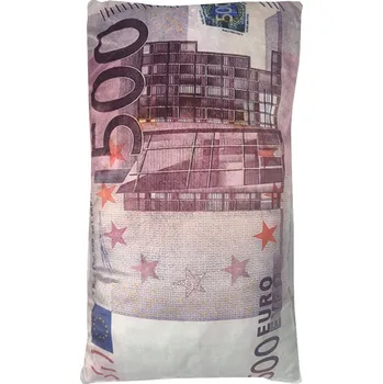 Polštář 4sleep Dekorační polštář bankovka 500 Eur 30 × 50 cm