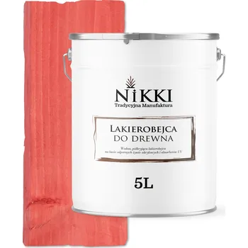 Lak na dřevo LAKYROLAK NA DŘEVO 3V1 EXTRA LAZURA BARVA RŮŽOVÁ SATÉN 5L OCHRANA UV