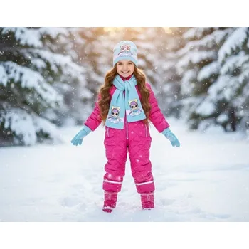 Čepice SOUPRAVA ČEPICE, ŠÁLA A RUKAVICE LOL SC vh 4037 tyrkysová Velikost: 52