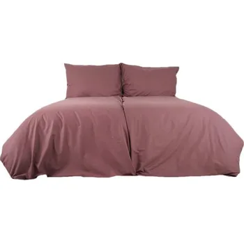 Povlečení B.E.S. - Petrovice Povlečení bavlna jednobarevné uzavírání zip - bordó 200 × 220 cm