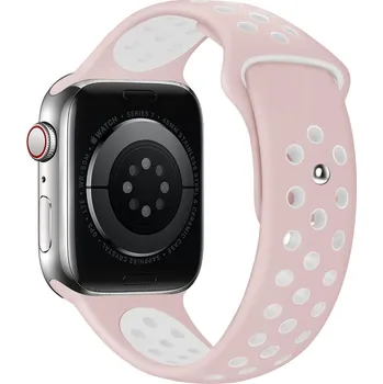 Příslušenství k chytrým hodinkám Eternico Sporty pro Apple Watch 42mm / 44mm / 45mm / Ultra 49mm Cloud White and Pink