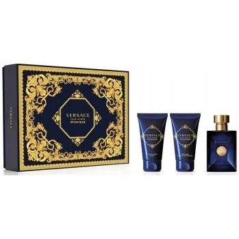 Pánský parfém Versace Dylan Blue sada EDT 50 ml + sprchový gel + balzám po holení