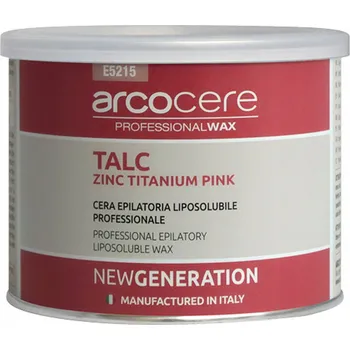 Přípravek na depilaci a epilaci Arcocere Pudr s Zinkem a Titanem Pink 400 ml vosk na depilaci v plechovce