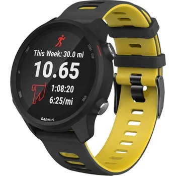 VSECHNONAMOBIL 64925 TWO-COLOR Řemínek Garmin Vivoactive 3 černý-žlutý