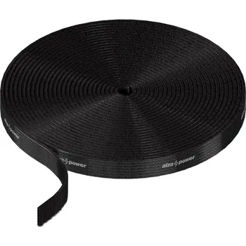 kabelová chránička AlzaPower VelcroStrap+ Roll 3m černá