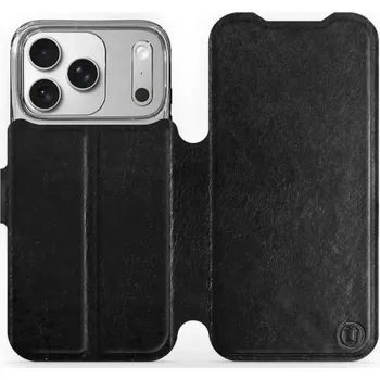 Telefonní příslušenství Mobiwear Flip pouzdro pro Apple iPhone 17 Pro černé a šedé