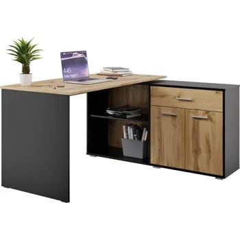 Psací stůl Nejlevnější nábytek - NEJBY DUKE II - černý/dub wotan