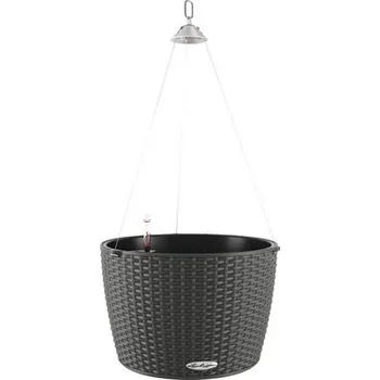 Květináč Samozavlažovací květináč závěsný plastový Lechuza Nido Cottage Ø 35 cm antracit