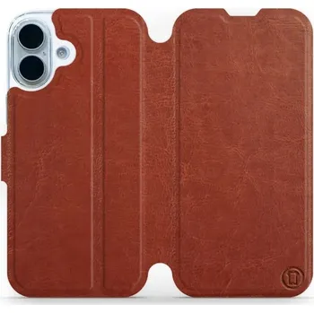 Mobiwear Flip pouzdro pro Apple iPhone 17 hnědé a šedé