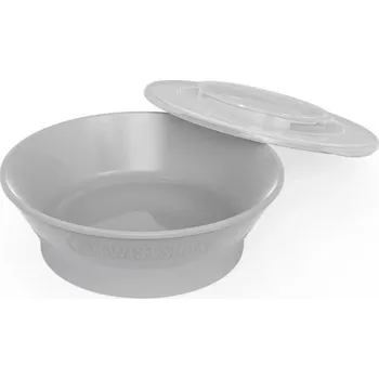 Talíř TWISTSHAKE Miska 6m+ Pastelově šedá