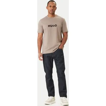 Pánské tričko HUGO T-Shirt Dumeo 50557437 Béžová Regular Fit L