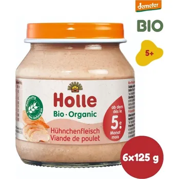 Dětská výživa HOLLE BIO Kuřecí maso 6× 125 g