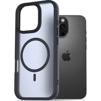 Pouzdro na mobilní telefon AlzaGuard Matte Case Compatible with Magsafe pro iPhone 16 Pro tmavě modrý