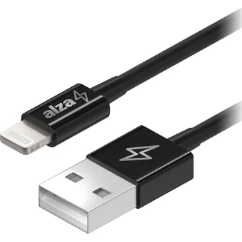 Kabel AlzaPower Core USB-A to Lightning MFi (C189) 1m černý
