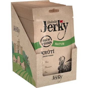 Sušené maso Jihočeské Jerky Krůtí natur 400 g (20 x 20 g)