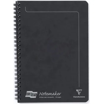CLAIREFONTAINE Europa A5, linkovaný, 60 listů, černý