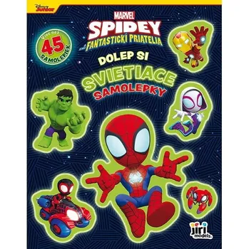 Dolep si svietiace samolepky Spidey Kniha